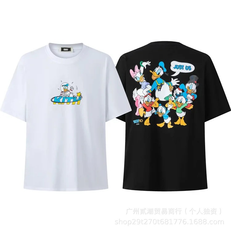 KITH Kitth Cartoon Animation Print Casual Loose Sports Short-sleeved T-shirt for