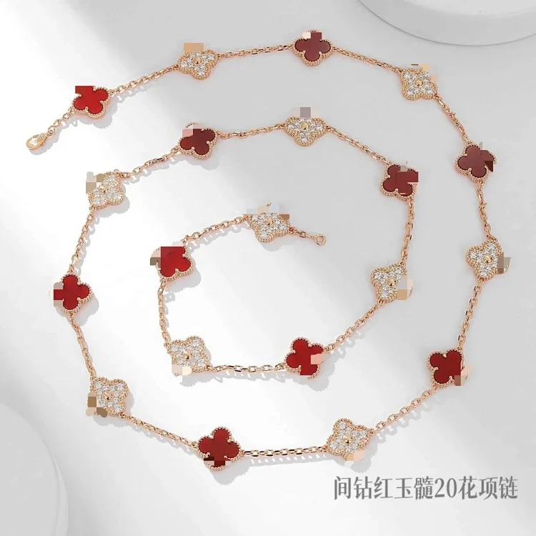 Ten Flowers and Twenty Flowers Necklace Natural Fritillaria