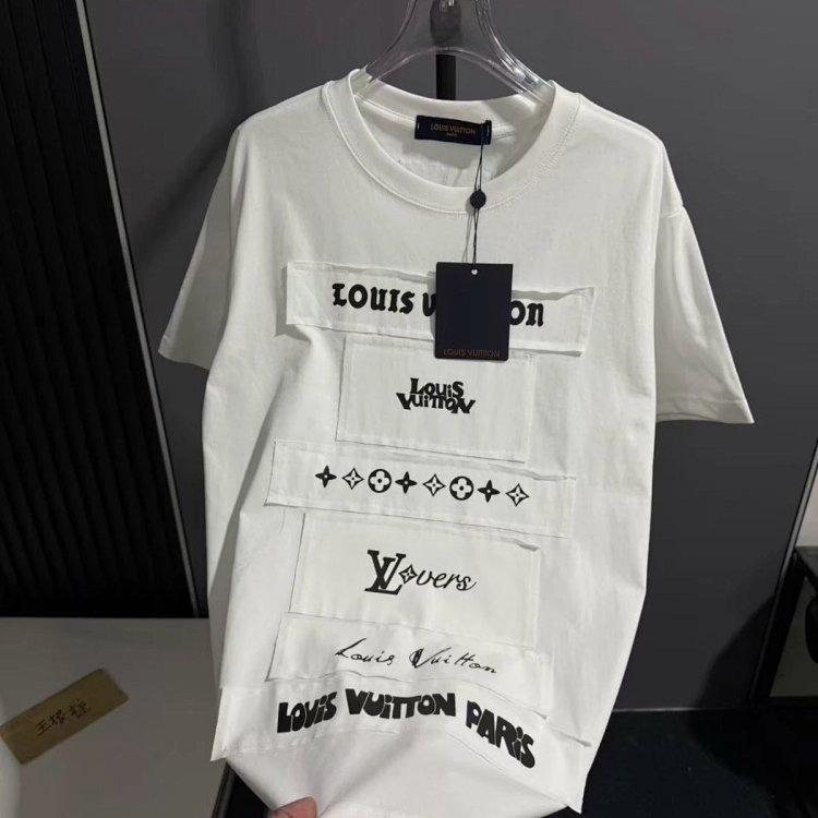 Louis Vuitton short sleeved T-shirt unisex knit top with half sleeves