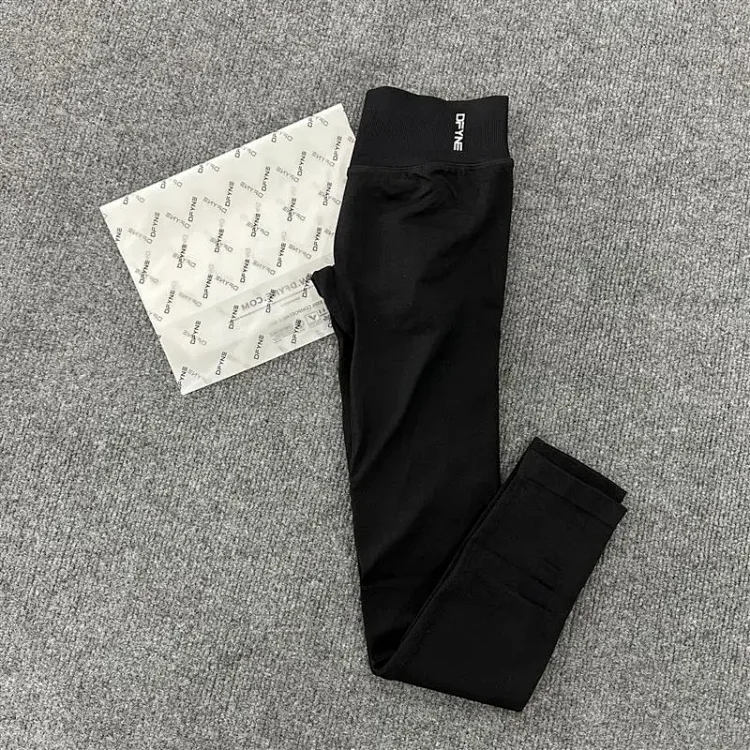 DFYNE full-color original standard popular European and American high-elastic yoga fitness running high-waist hip-lifting tight yoga pants *No quality problems and no return without reason