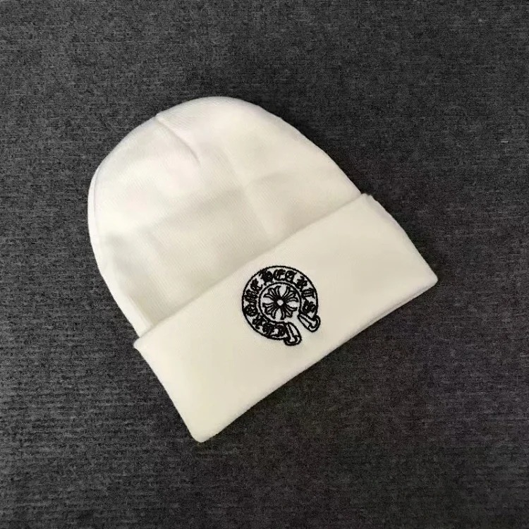 Knitted hats Sanskrit printed woolen hats for men and women embroidered hats