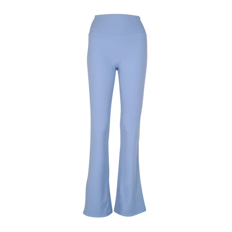 Slimming bell-bottoms, fitness wide-leg pants, high-waisted yoga, Pilates, butt lift, original naked feel *No quality issues, no returns without reason