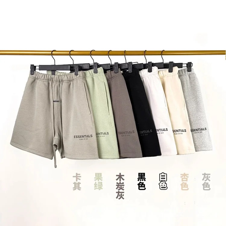 Multi-line shorts ES cotton sports shorts casual five-quarter pants street fashion loose