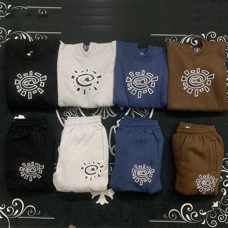 Sun roll plus velvet sweatshirt and sweatpants suit sweatshirt pants sports trousers