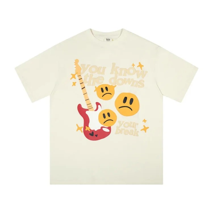 BROKEN PLANET Broken Planet American Foam Short-sleeved Loose Versatile T-shirt