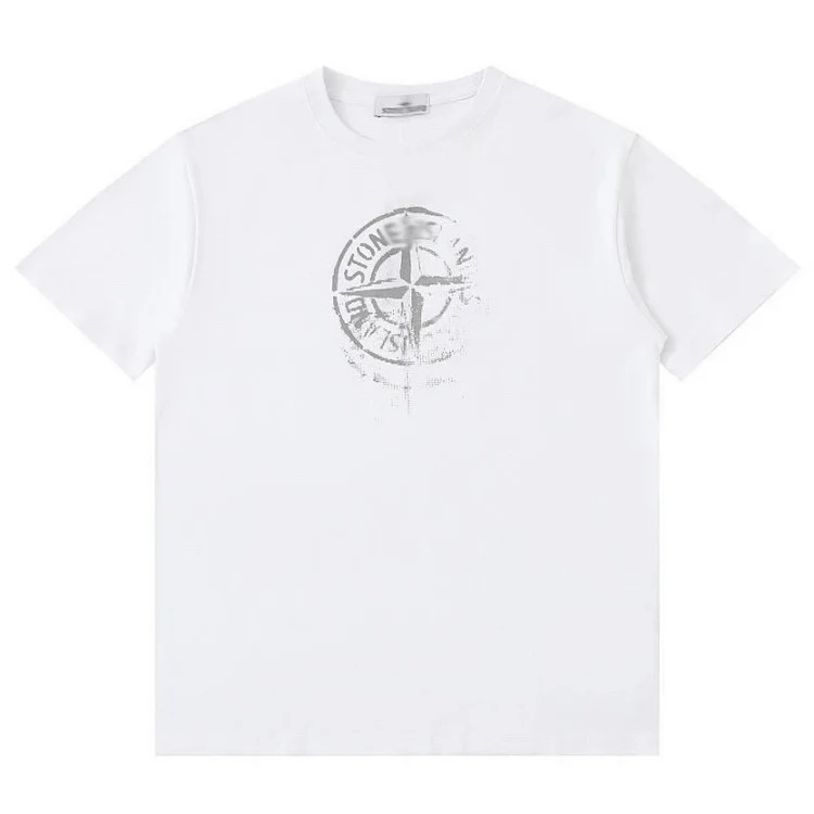 Shitongdao casual short-sleeved T-shirt printed loose round neck same style for men and women