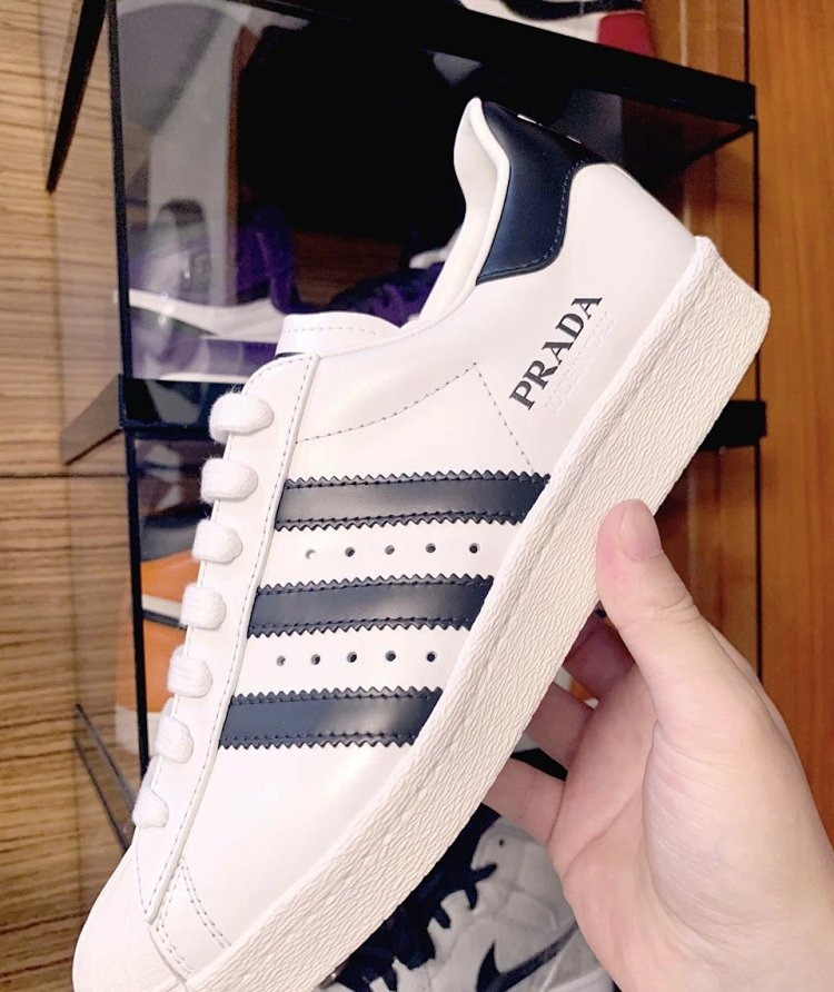Adidas Shell Head Prada Co Branded Board Shoes Sports and Leisure ShoesPRADA X Sneakers