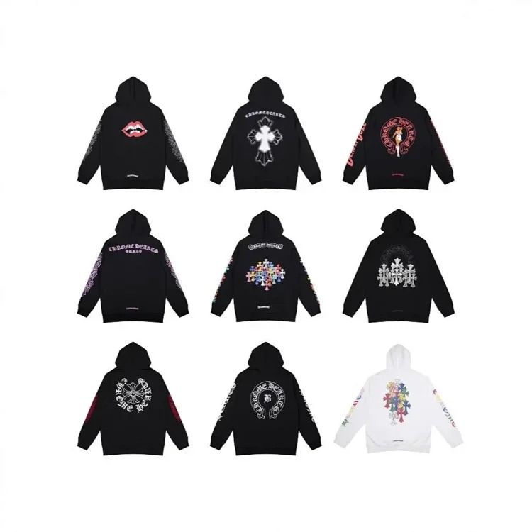 CH cross hooded sweatshirt is versatile and fashionable
