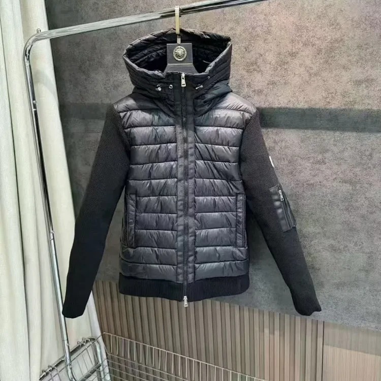Classic knitted patchwork singles, fashionable inner layers, and matching cotton jackets for men and women