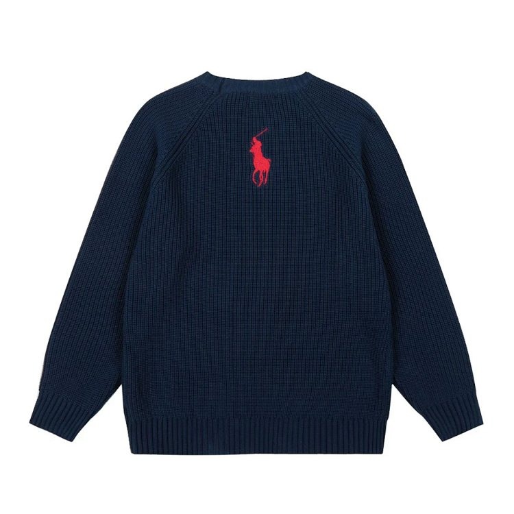 Ralph Lauren's new round neck embroidered knitted sweater