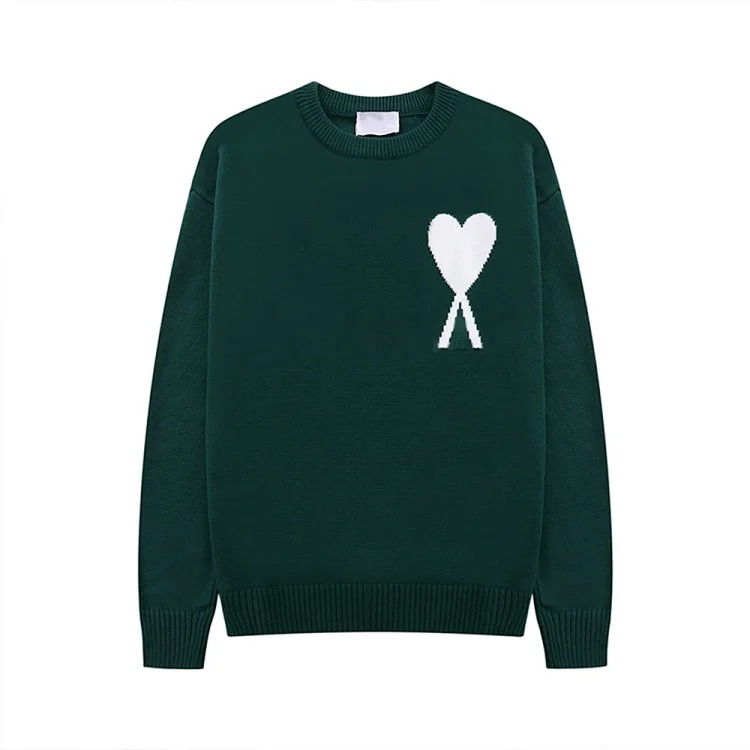 Love sweater for men and women striped youth heart casual pullover sweater