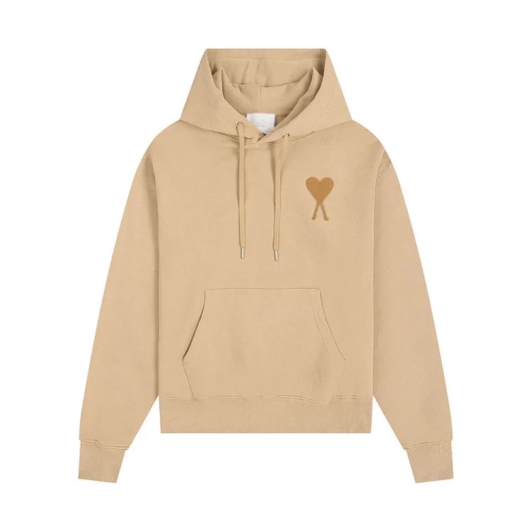 Sweatshirt autumn and winter new long-sleeved hooded unisex small love flat embroidered hoodie