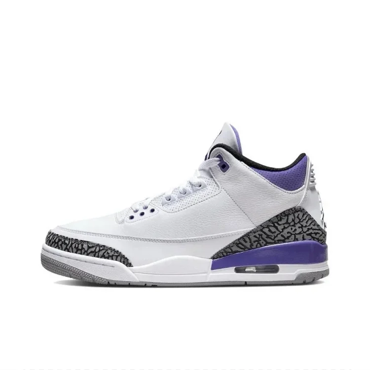 Jordan AJ3 Mid-range Hiroshi Fujiwara Black and White Cardinal White Wine Red White Cement