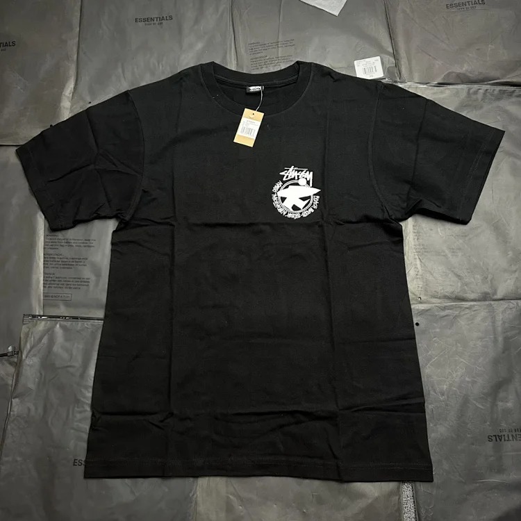 Stussy Classic Surf Series Pattern Round Neck Printed Short Sleeves Stussy Originated From T-Shirt