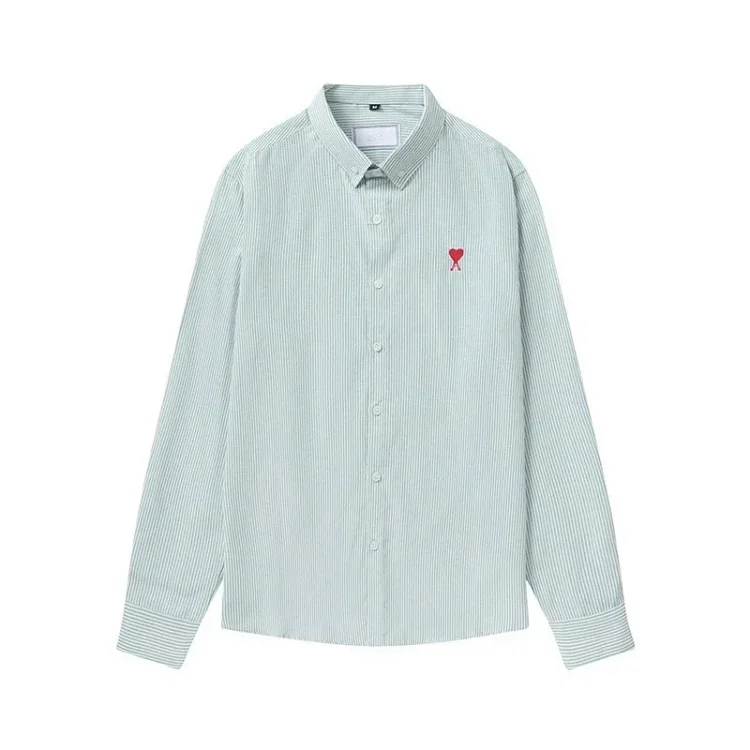 Love embroidered cotton shirt for men and women