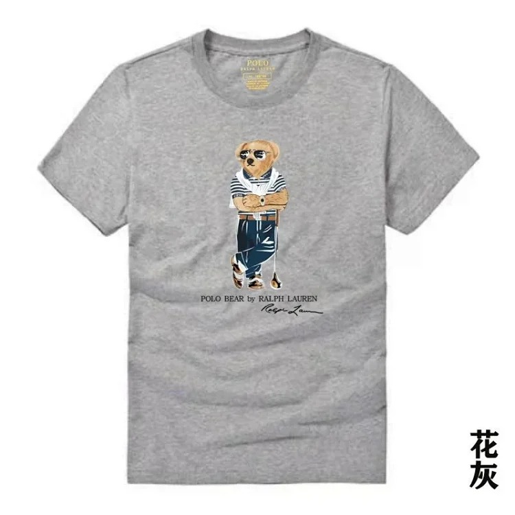 Raff the Bear summer short-sleeved T-shirt for men and women couples