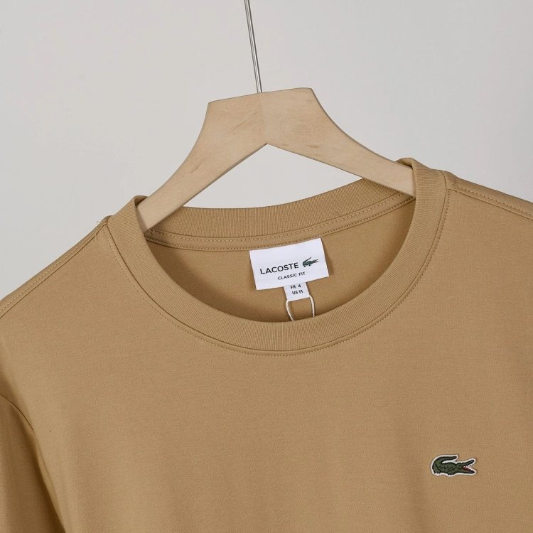 LACOSTE French Crocodile Men's Pure Cotton Round Neck Long Sleeved T-shirt TH7307