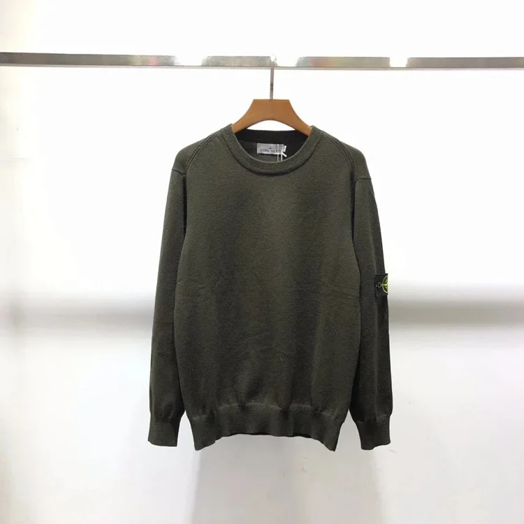 Stone Island Sweater Basic Classic Armband Round Neck Pullover Long Sleeve