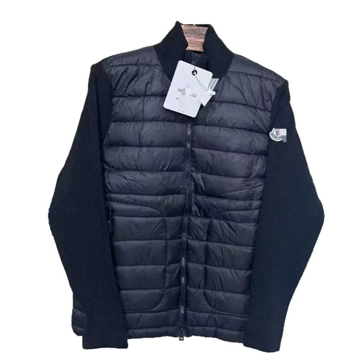 Classic knitted patchwork singles, fashionable inner layers, and matching cotton jackets for men and women