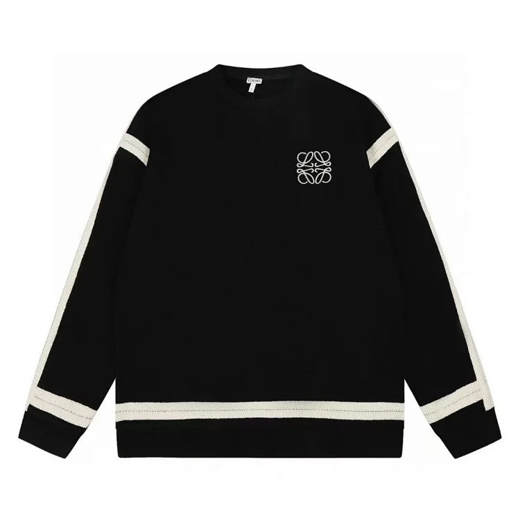 Pure cotton long-sleeved sweatshirt, classic letter embroidery, casual loose and versatile hoodie