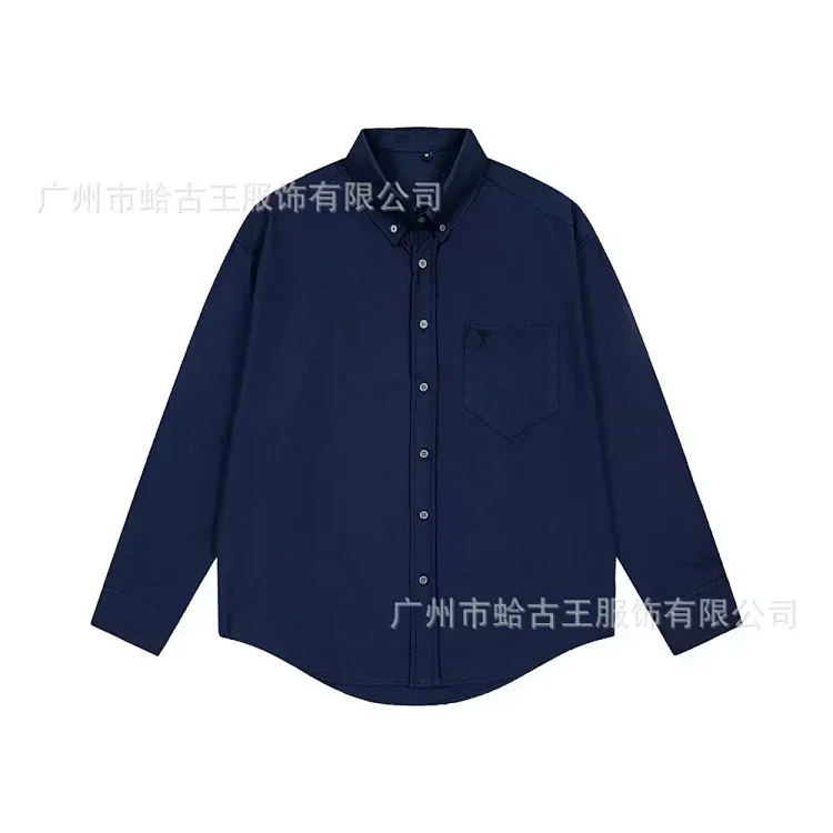 Love embroidered cotton shirt for men and women