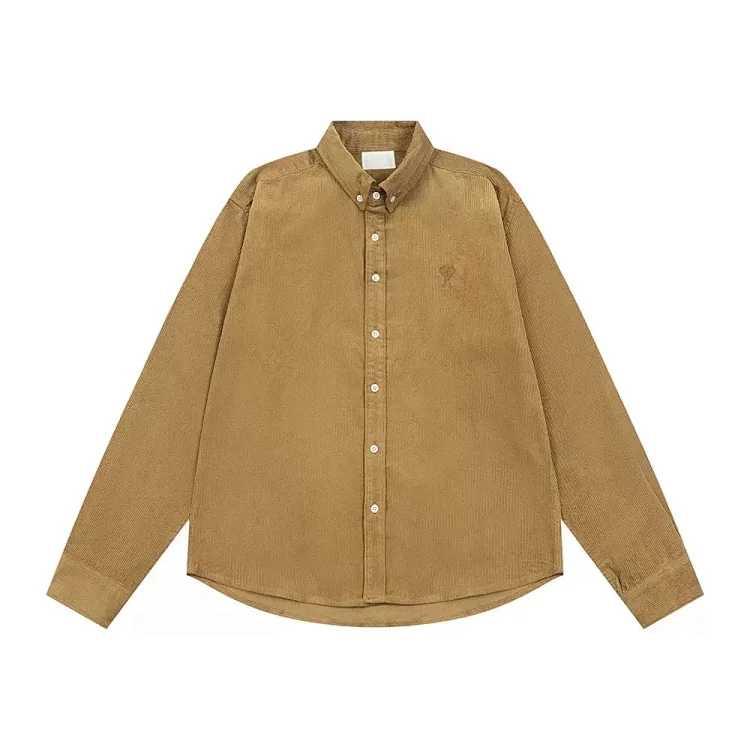 Love embroidered cotton shirt for men and women