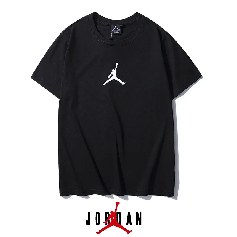 AJ Flying Jordan No. 23 Bulls Embroidered Short Sleeve T-shirt