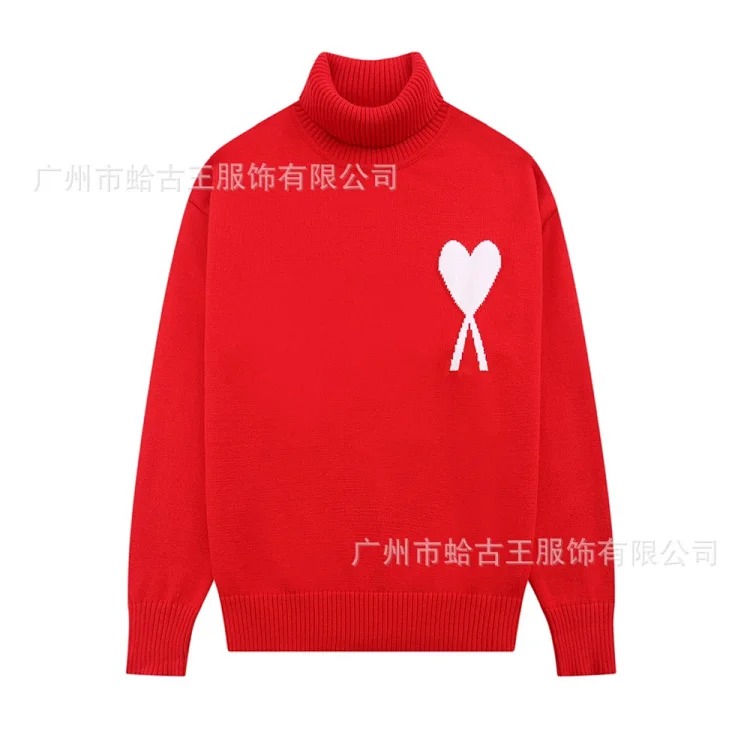 Love sweater for men and women striped youth heart casual pullover sweater