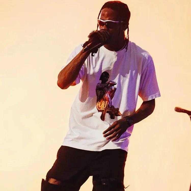 travis scott short-sleeved utopia ts joint utopia limited edition american high street t-shirt