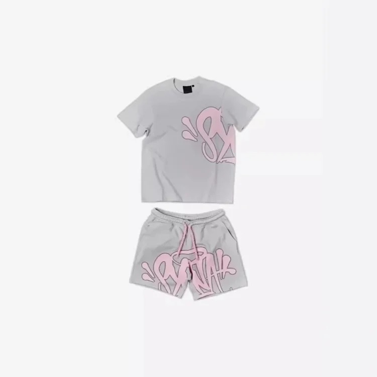 Loose Casual Printed Hip-hop Letter Short-sleeved Tops Street Men's Summer -style Sports Suits T-Shirt