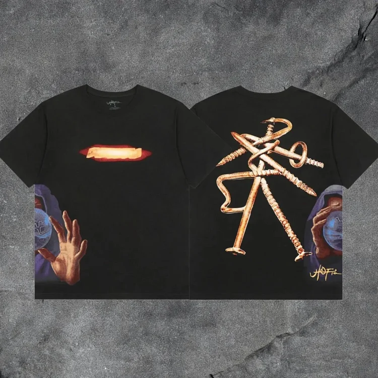 travis scott short-sleeved utopia ts joint utopia limited edition american high street t-shirt