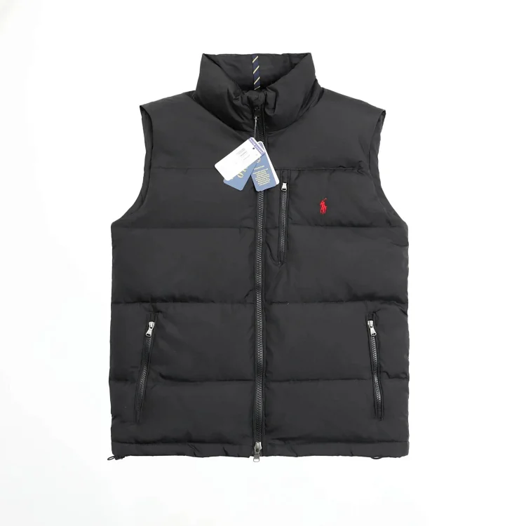 Ralph Lauren 2024ss classic water-proof down vest-original tag washed label