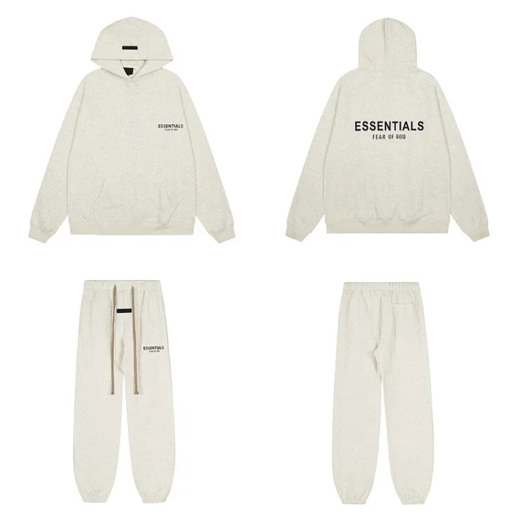 Hooded sweatshirt with black letter flocking