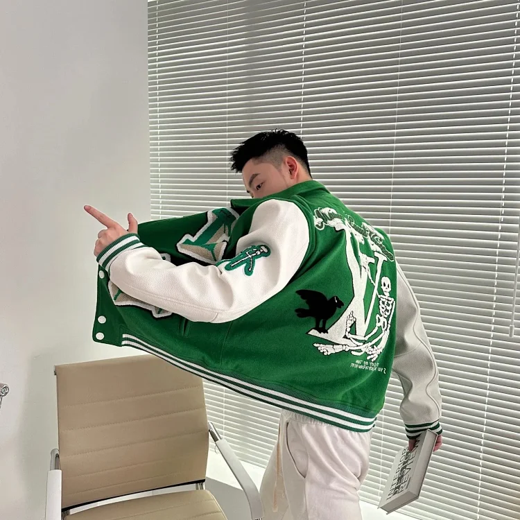 V Wizard of Oz baseball uniform jacket for men and women