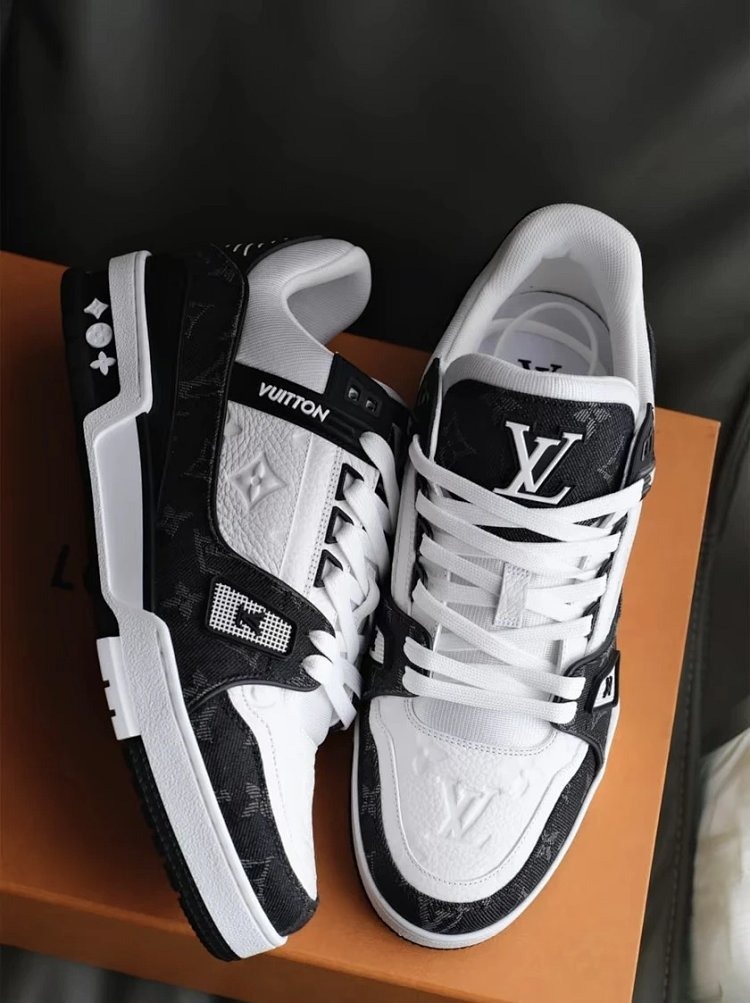 Louis Vuitton Light Luxury Men's Shoes, Board Shoes, Trendy Shoes, Thick Soled Shoes, Sneakers