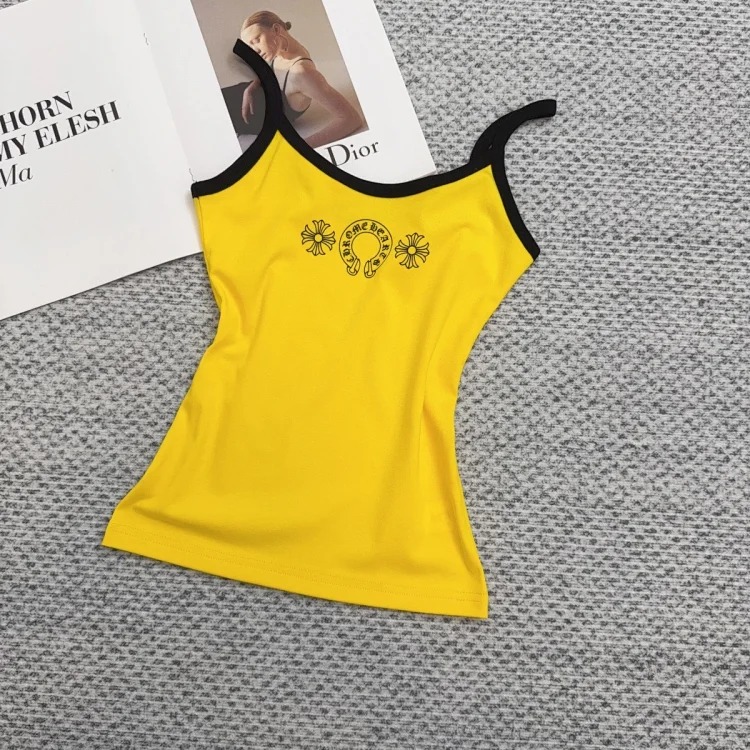 Vest Slim 25 New Summer Slim Version Pure Desire Sling Print Contrast Color Correct *No Quality Problems Cannot Be Returned Without Reason