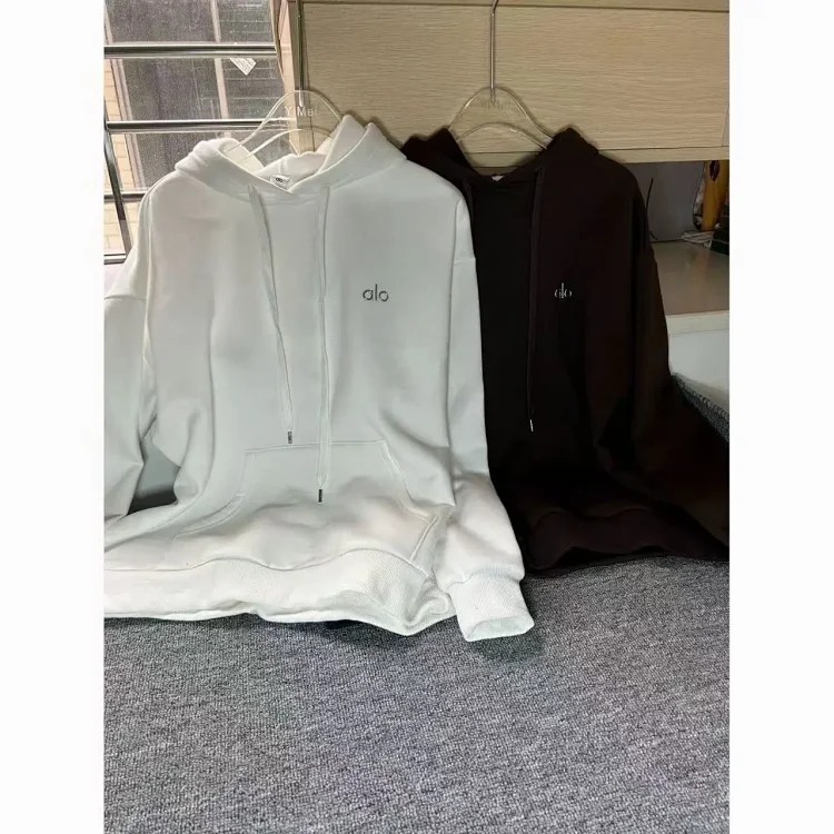 Autumn and winter American sports hooded sweatshirt headband loose sweatshirt suit