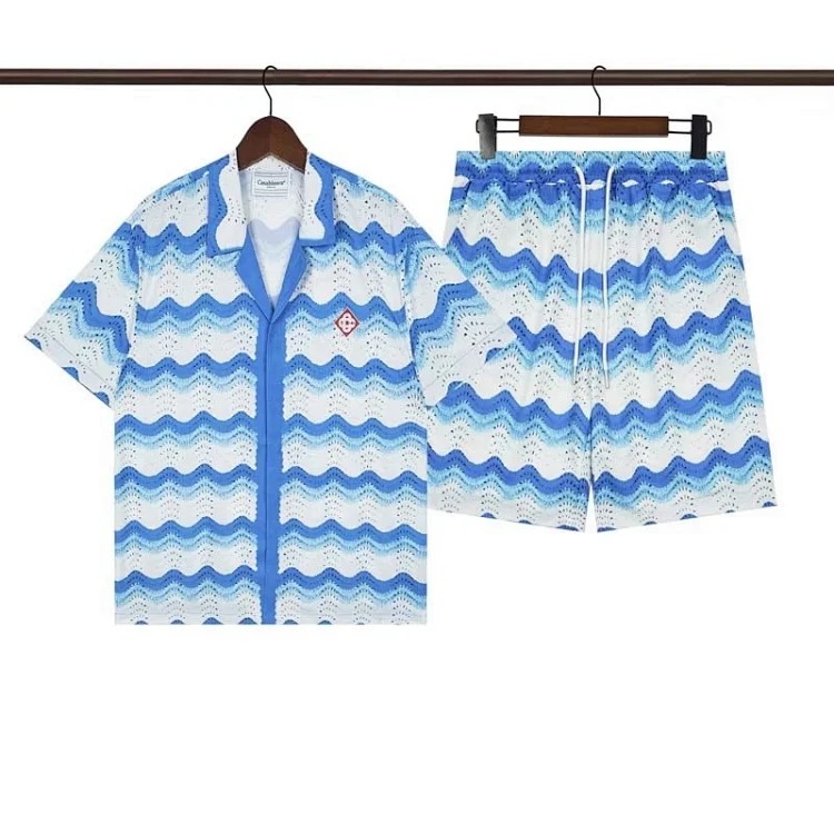 Beach flower shirt loose short sleeve shorts suit