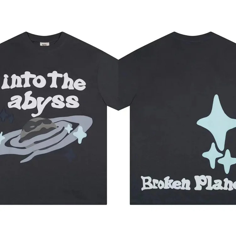 BROKEN PLANET Broken Planet American Foam Short-sleeved Loose Versatile T-shirt