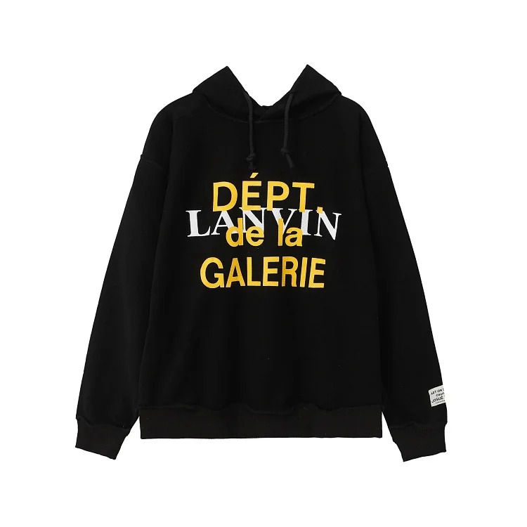 Retro distressed GD brain casual loose hooded sweatshirt for men and women with the same style hoodie