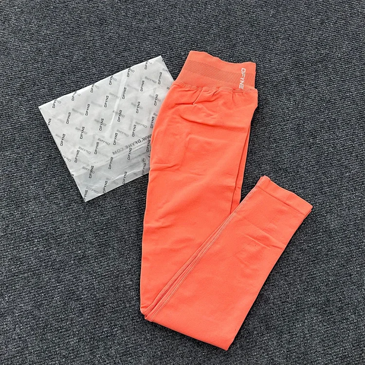 DFYNE full-color original standard popular European and American high-elastic yoga fitness running high-waist hip-lifting tight yoga pants *No quality problems and no return without reason