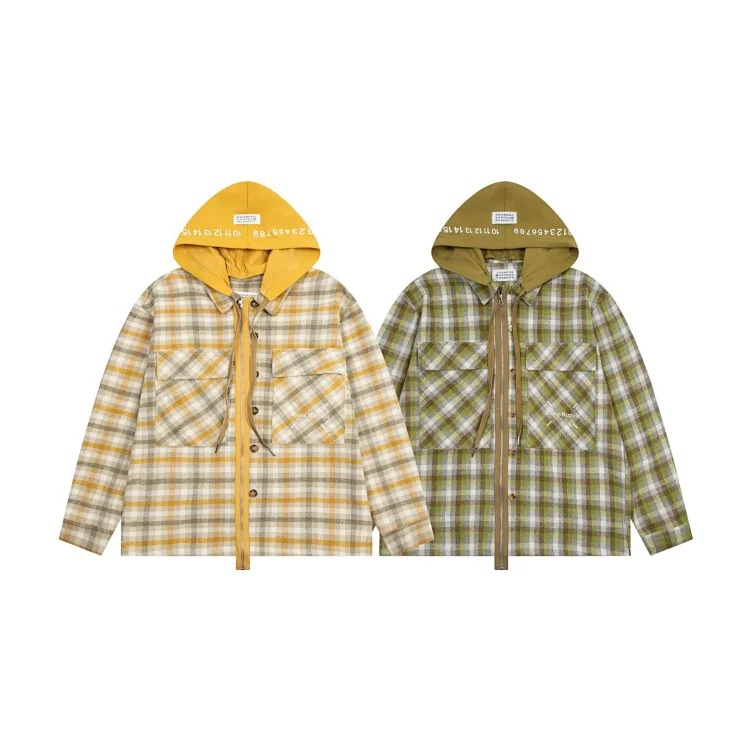 MM6 Autumn and Winter Loose Jacket Casual Hooded Sweatshirt Trendy Print