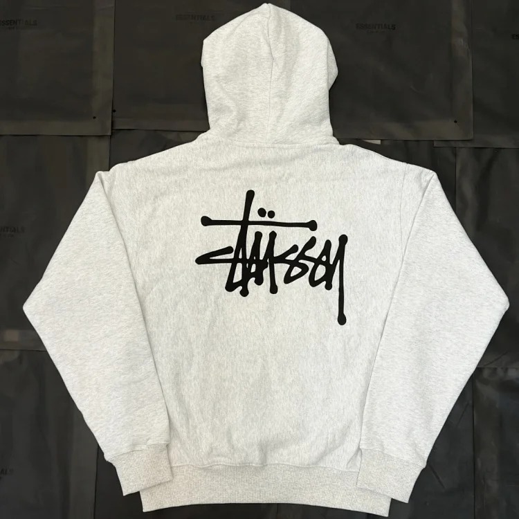 Stussy Stussy basic thin velvet hoodie sweatshirt, same style for men and women, classic and timeless, universal matching item, complete packaging, sizes S-XL