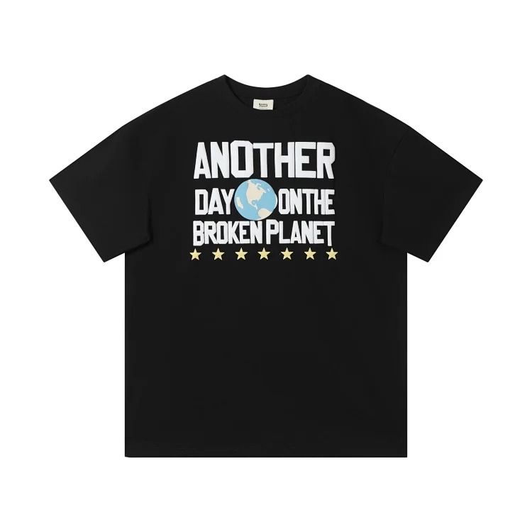BROKEN PLANET Broken Planet American Foam Short-sleeved Loose Versatile T-shirt
