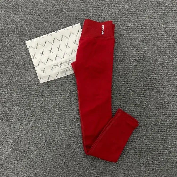 DFYNE Full-color Original Standard Popular High-elastic Yoga Fitness Running High-waist Hip-lifting Tight Yoga Pants