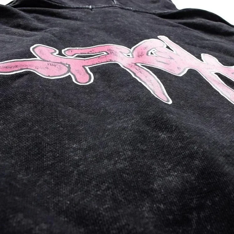Autumn Thin Sweatshirt American Travis Scott Utopia Tour Hooded Sweatshirt Abstract Letter Washed Hoodie