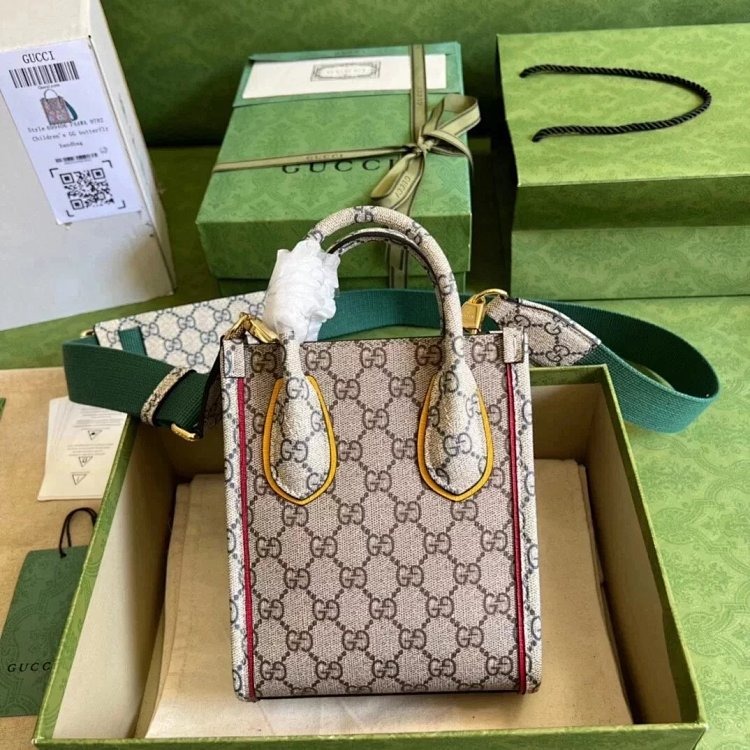 Gucci animal print mini tote bag music score bag crossbody bag shoulder bag unisex 699406
