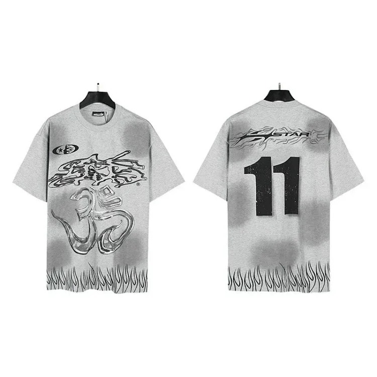 Printed casual loose couple short-sleeved shorts set