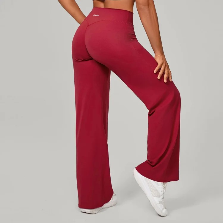 Oner Active Straight, Loose and Soft Oner Running Pilates Fitness Straight High-waisted Trousers Yoga Wide-leg Pants