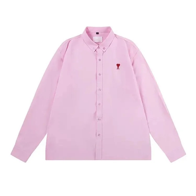 Love embroidered cotton shirt for men and women